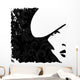 Woman Image in Retro Style Wall Mural