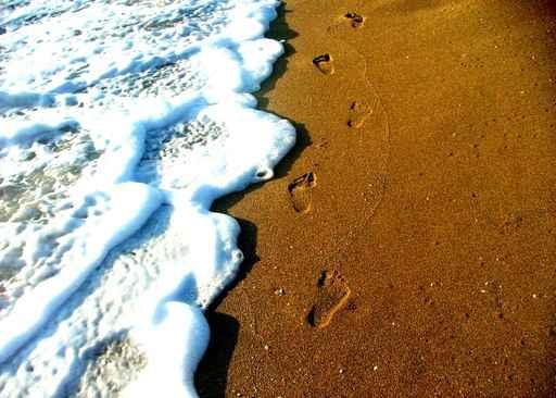 Footprints Sand Wall Decal