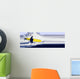 longboard surfer abstract illustration Wall Mural