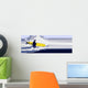 longboard surfer abstract illustration Wall Mural