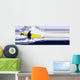 longboard surfer abstract illustration Wall Mural