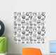 Funny Characters Ornament Wall Decal