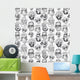 Funny Characters Ornament Wall Decal