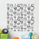 Funny Characters Ornament Wall Decal
