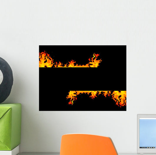 Fire background Wall Mural