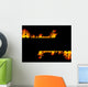 Fire background Wall Mural