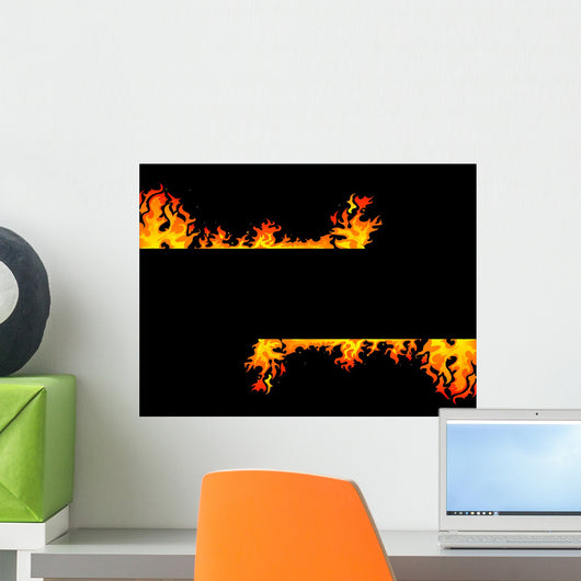 Fire background Wall Mural