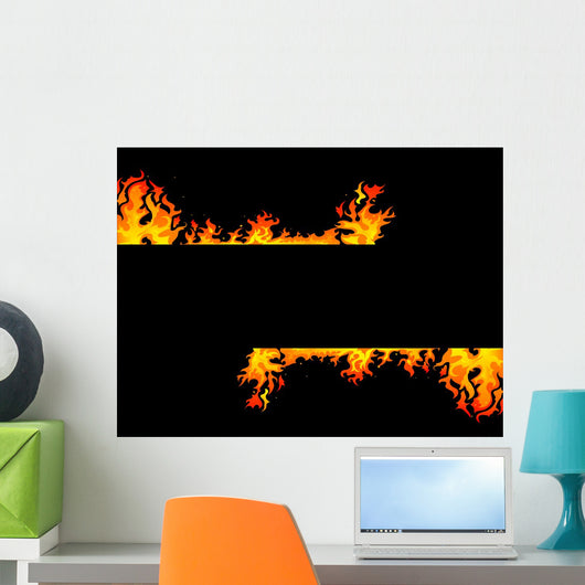 Fire background Wall Mural