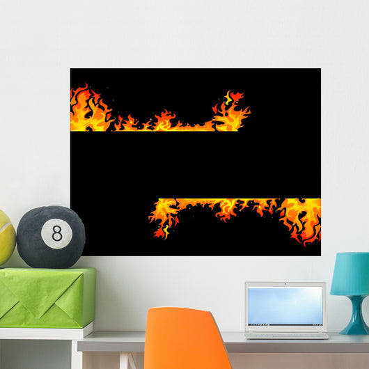 Fire background Wall Mural