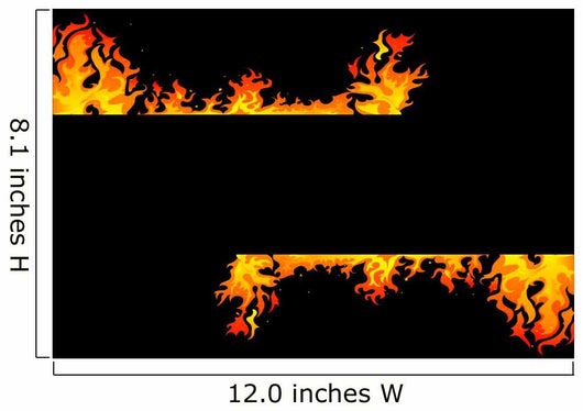 Fire background Wall Mural