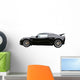 black sportscar Wall Decal