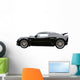 black sportscar Wall Decal