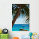 Seascape view with a yacht Wall Mural