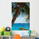Seascape view with a yacht Wall Mural