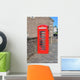 Red British Telephone Box Wall Mural