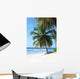 palm trees on tropical island beach Wall Mural