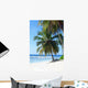 palm trees on tropical island beach Wall Mural