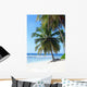 palm trees on tropical island beach Wall Mural