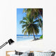 palm trees on tropical island beach Wall Mural