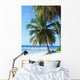 palm trees on tropical island beach Wall Mural
