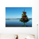 Christmas Tree Beach Wall Decal