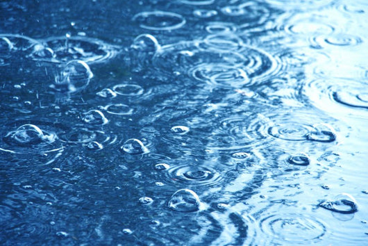 Rain Drops Splashing Water