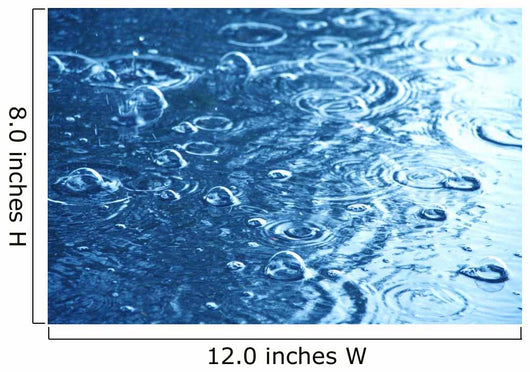 Rain Drops Splashing Water
