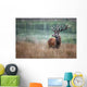 deer hunting deer slab wood forest horn mammal proud king s Wall Mural