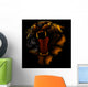 fire tiger Wall Mural