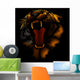 fire tiger Wall Mural