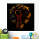 fire tiger Wall Mural