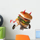 Devilish Hamburger Wall Decal