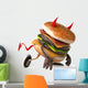 Devilish Hamburger Wall Decal