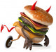 Devilish Hamburger Wall Decal