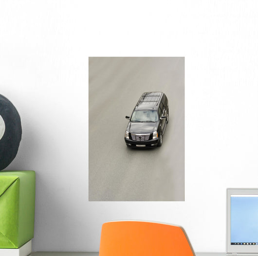 suv car cadillac escalade on the road Wall Mural
