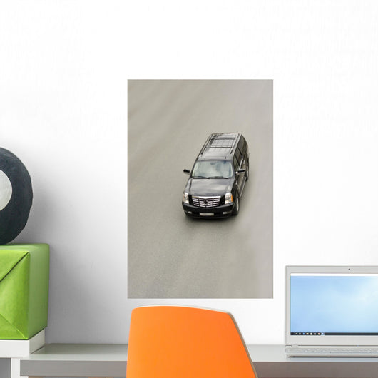 suv car cadillac escalade on the road Wall Mural
