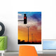 Red Traffic Light and Wall Decal