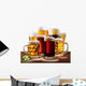 Still-life with beer glasses. Wall Decal