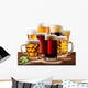 Still-life with beer glasses. Wall Decal