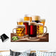 Still-life with beer glasses. Wall Decal