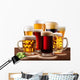 Still-life with beer glasses. Wall Decal