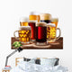 Still-life with beer glasses. Wall Decal