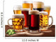 Still-life with beer glasses. Wall Decal