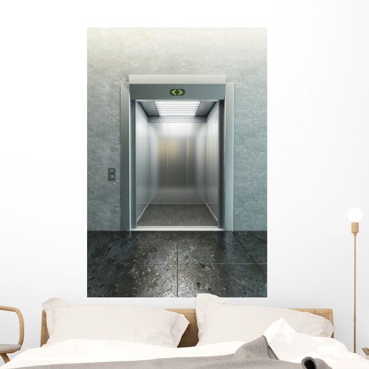 modern elevator Wall Mural