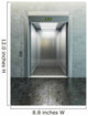modern elevator Wall Mural