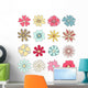 Collection of hand drawn flowers Wall Decal