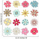 Collection of hand drawn flowers Wall Decal