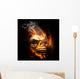 Burning Skull Wall Mural