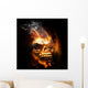 Burning Skull Wall Mural