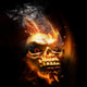 Burning Skull Wall Mural